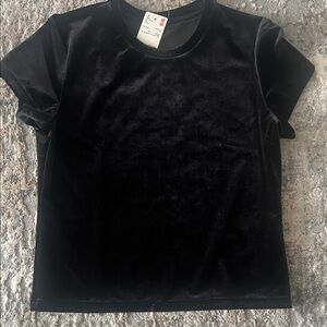 Uniqlo Black Velvet T-Shirt